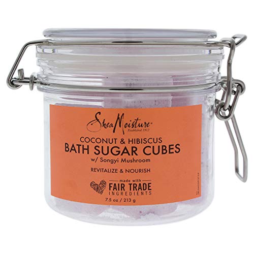 Coconut And Hibiscus Bath Sugar Cubes By Shea Moisture For Unisex - 7.5 Oz Bath Soak