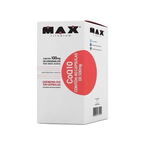 Coenzima Q10 (Coq10) 60 Cápsulas - Max Titanium