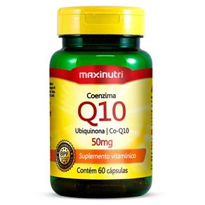 Coenzima Q10 Ubiquinona 50mg com 60 Cápsulas - Maxinutri