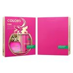 Coffret Benetton United Colors Pink Eau De Toilette 80ml + Desodorante 150ml Feminino
