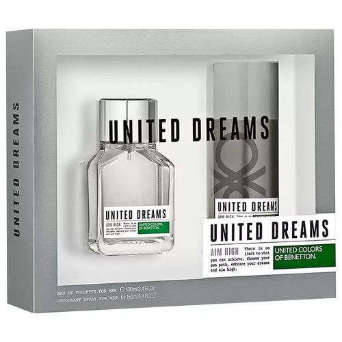 Coffret Benetton United Dreams Aim High Eau de Toilette Masculino 100 Ml + Desodorante 150 Ml