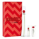 Coffret Feminino Kenzo Flower by Kenzo Eau de Parfum 100ml + Loção Corporal 100 ml + Travel Size15 ml
