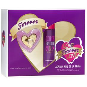 Coffret Love Forever Love Feminino EDT 80ml + Shower Gel 100ml | Agatha Ruiz de La Prada