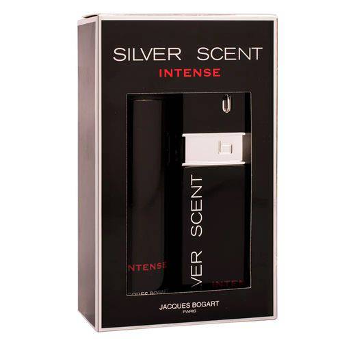 Coffret Masculino Jacques Bogart Silver Scent Intense Eau de Toilette 100ml + Desodorante 200ml