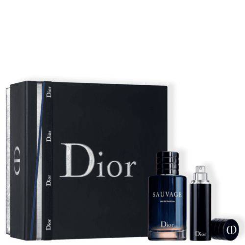 Coffret Masculino Sauvage Dior Eau de Parfum 100ml + Miniatura 10ml
