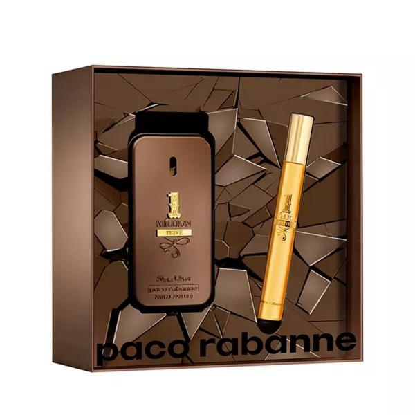 Coffret Paco Rabanne 1 Million Privé Eau de Parfum Masculino 50 Ml + Travel Spray 10 Ml