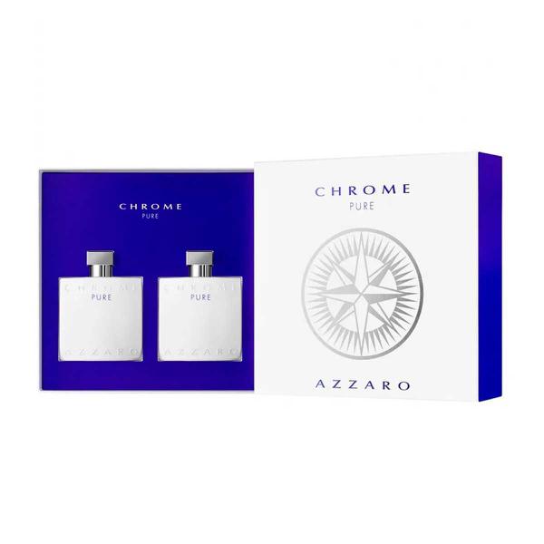 Coffret Perfume Chrome Pure Eau de Toilette 100ml + Pós Barba 100ml - Azzaro