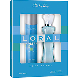 Coffret Shirley May Perfume Loral Feminino 50ml e Desodorante 75ml
