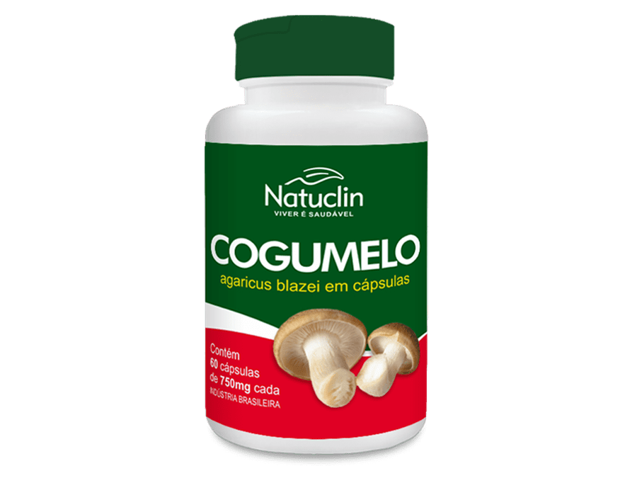 Cogumelo Concentrado Natuclin - 60 Cápsulas 750mg 4 Unidades