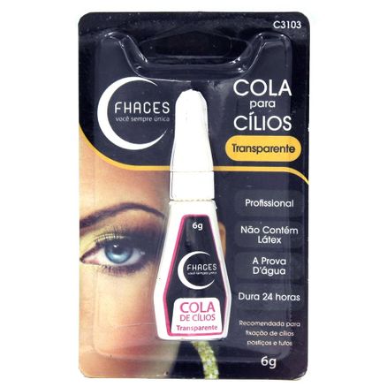 Cola para Cílios Fhaces Transparente 6g C3103