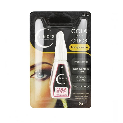 Cola para Cílios Lash Grip Transparente 6g Fhaces