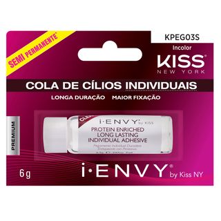 Cola para Cílios Postiços Kiss NY - I-Envy Incolor 1 Un