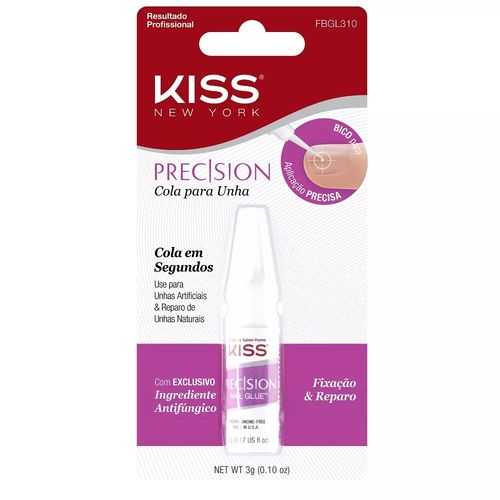 Cola para Unhas Postiças Kiss Precision Fbgl310