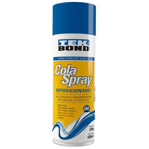 Cola Spray Reposicionável 340g 500ml Tekbond