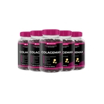 Colagemax - Kit com 5 un - Colágeno Hidrolisado + Vitamina C , E, A + Zinco + Selênio + Firmador Q10