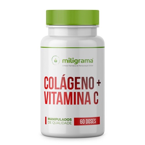 Colágeno 300mg com Vitamina C 300mg Cápsulas - 60 Doses