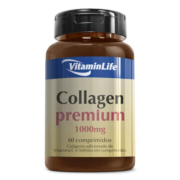Colágeno COLLAGEN PREMIUM 1000mg- VitaminLife - 60 Comprimidos