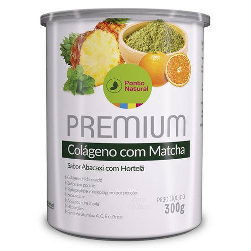Colágeno com Matcha - Linha Premium Ponto Natural 300g