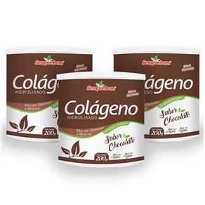 Colágeno com Vitaminas Chocolate - Semprebom - 600 Gr - Chocolate - 600 G