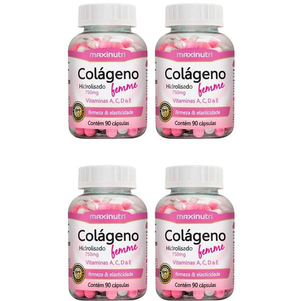 Colágeno Femme - 4x 90 Cápsulas - Maxinutri