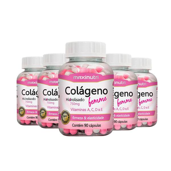 Colágeno Femme - 5x 90 Cápsulas - Maxinutri