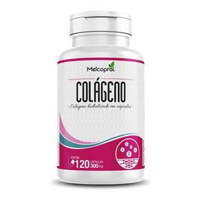 Colageno Hidrolisado 100% Puro 300mg 120 Cápsulas Melcoprol - Vitamina - 1 Unidade