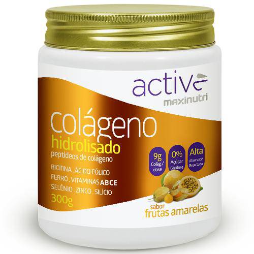 Colágeno Hidrolisado Active 300g Frutas Amarelas - Maxinutri
