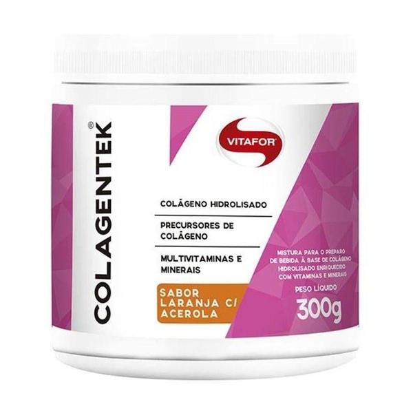 Colágeno Hidrolisado Colagentek Vitafor 300g - Laranja com Acerola
