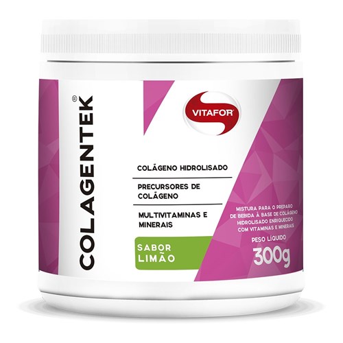 Colágeno Hidrolisado Colagentek - Vitafor - 300G - Limão