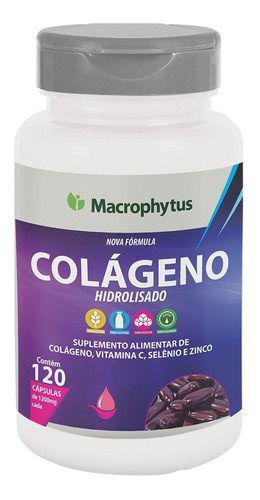 Colageno Hidrolisado com Vitamina C 1200mg 120 Capsulas - Macrophytus