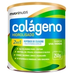 Colágeno Hidrolisado 2 Em 1 250G Uva Verde Maxinutri