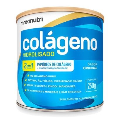 Colágeno Hidrolisado 2 em 1 Lata 250g Maxinutri