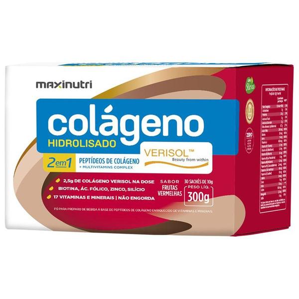 Colageno Hidrolisado 2 em 1 Verisol 30 Saches 10g - Maxinutri