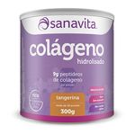 Colágeno Hidrolisado em Pó - Sanavita - 300g Tangerina