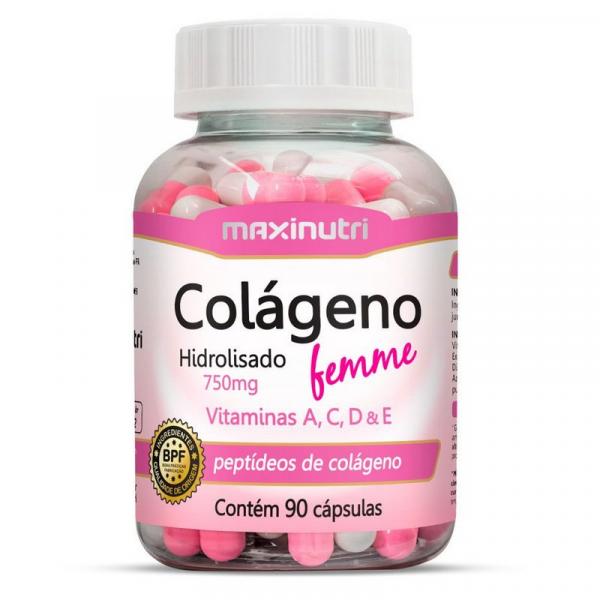Colágeno Hidrolisado Femme - 90 Cápsulas - Maxinutri
