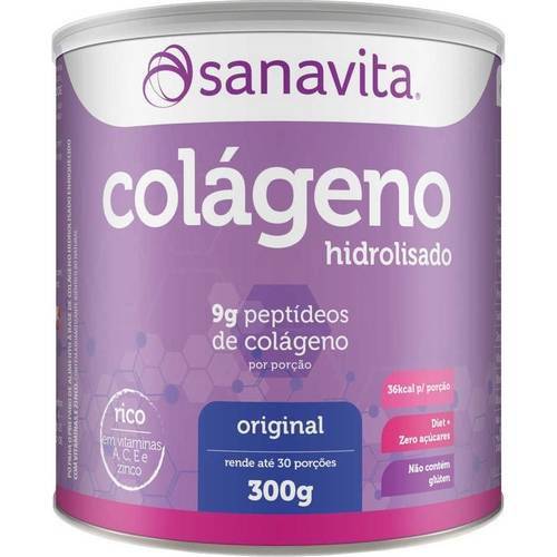 Colágeno Hidrolisado (Lt) 300g - Sanavita