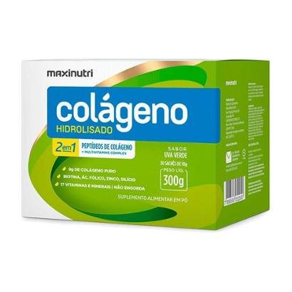 Colágeno Hidrolisado Maxinutri 2 em 1 - 30 Sachês 10g