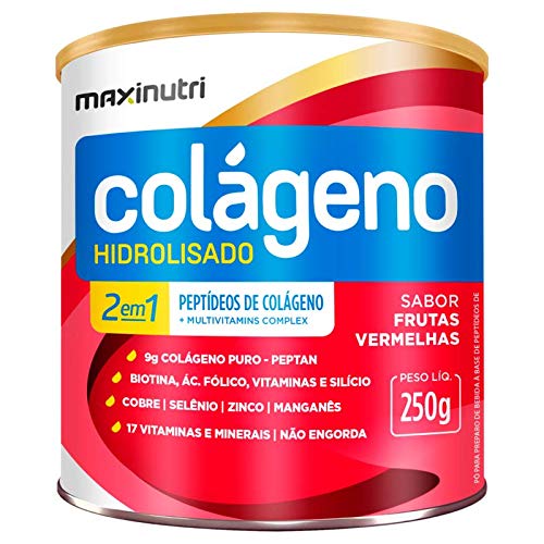 Colágeno Hidrolisado - Maxinutri - Frutas Vermelhas - 250g