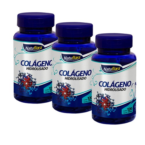 Colágeno Hidrolisado - Natuflora - 360 Cápsulas - 400mg