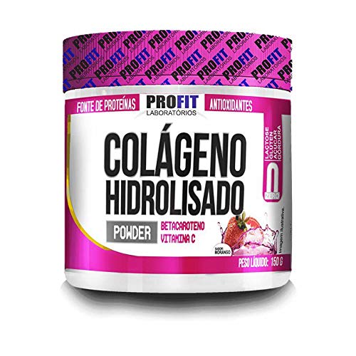 Colágeno Hidrolisado Powder 150g Morango Profit