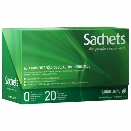 Colágeno Hidrolisado - Recuperação & Performance - 330g (15 Sachês) - Sachets