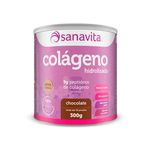 Colágeno Hidrolisado Sabor Chocolate - 300g - Sanavita
