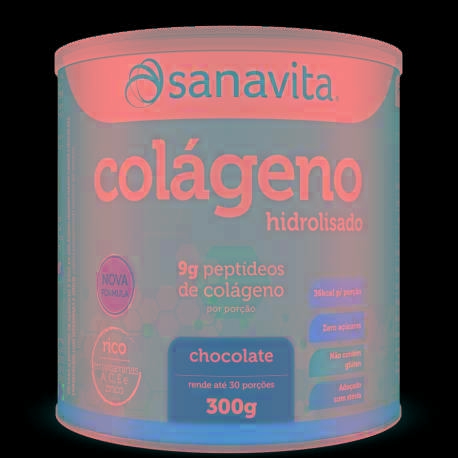Colágeno Hidrolisado - Sanavita - Chocolate - 300g