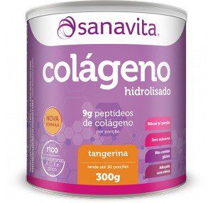 Colágeno Hidrolisado - Sanavita - Tangerina - 300g