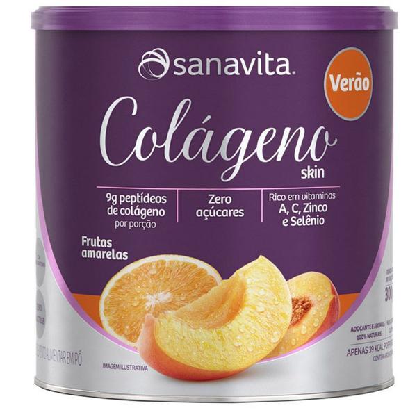 Colágeno Hidrolisado Verão 300g Sanavita Frutas Amarelas