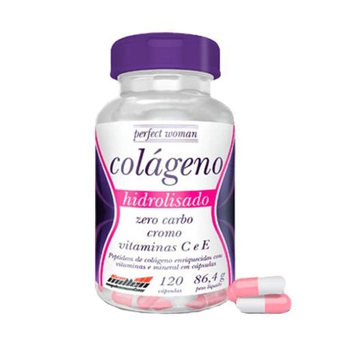 Colágeno Hidrolisado + Vitaminas C e E 120 Cápsulas - New Millen