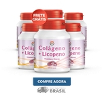 Colágeno + Licopeno - 06 Frascos com 120 Cápsulas