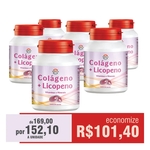 Colágeno + Licopeno - 06 Frascos com 120 Cápsulas