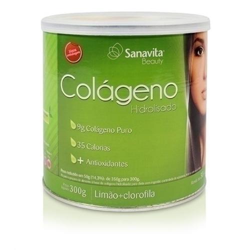 Colageno Limao e Clorofila 300g Sanavita