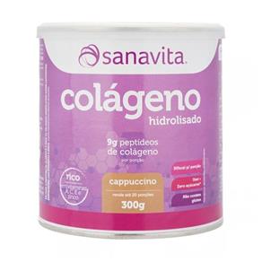 Colágeno Sabor Cappucino 300g - Sanavita, 300g - Sanavita - ABACAXI COM HORTELÃ - 150 G